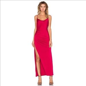 NWT NBD Take It All Maxi Slit Dress